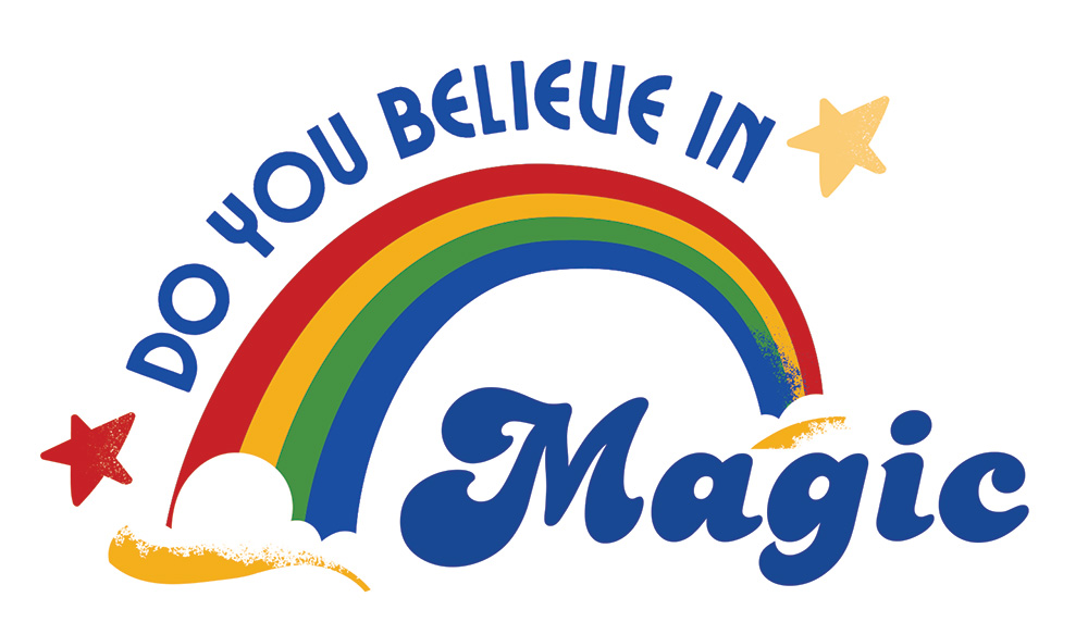 Logo for Do you believe in magic spring fundraiser auction.